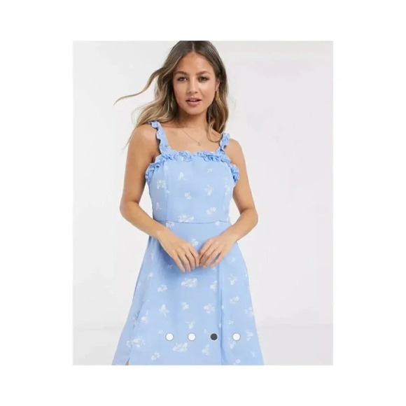 ASOS - NWT Gilli Square Neck Liberty Midi Dress - Picture 5 of 13